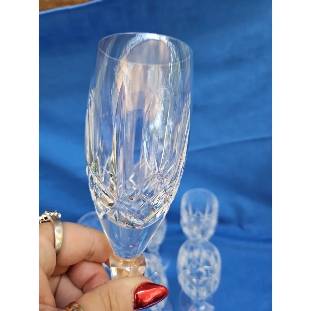Galway Crystal Wine Glass KING'S COURT Set Of 6 Irish‎ Excellent 159971
